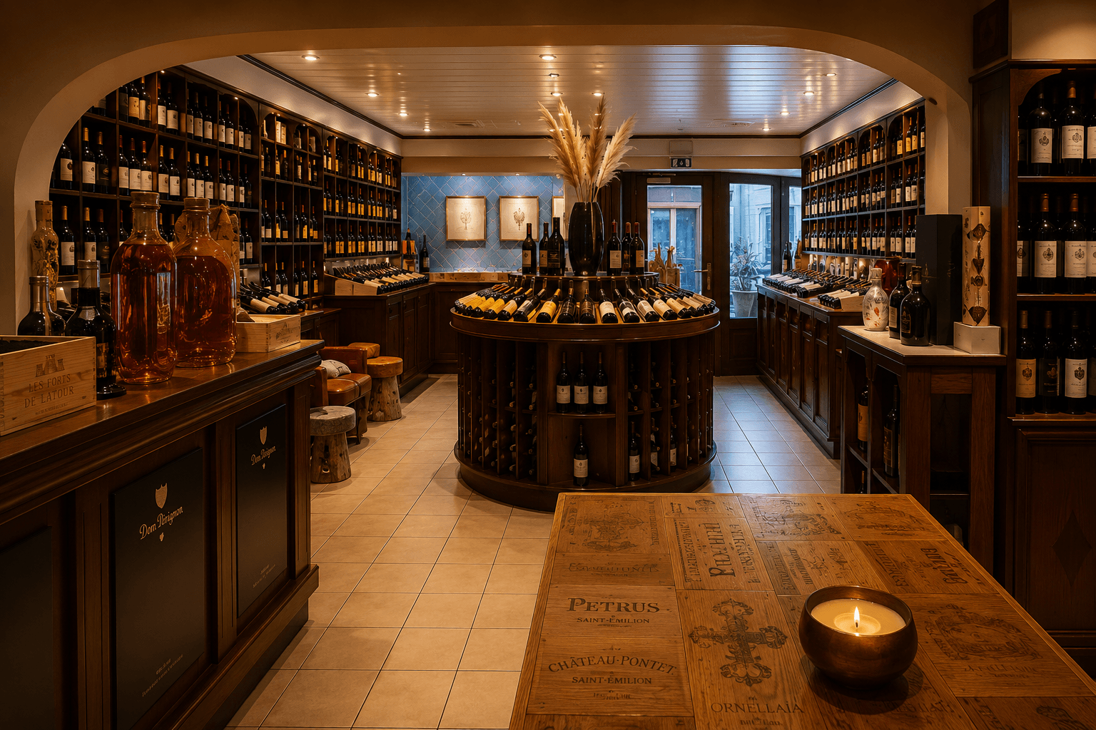 The Le Goût du Vin cellar in Saint-Barthélemy