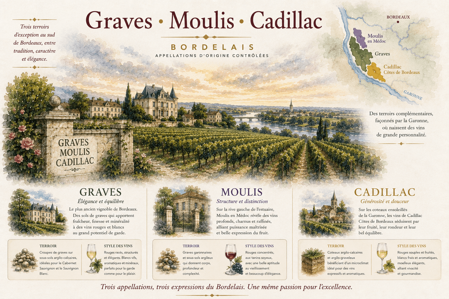 Graves / Haut-Médoc|Moulis|Cadillac